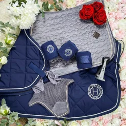 Kentucky Horsewear - Tapis de selle Basic Velvet jumping gris