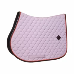 Kentucky Horsewear - Tapis de selle Onion Quilt Leather Neon lavande