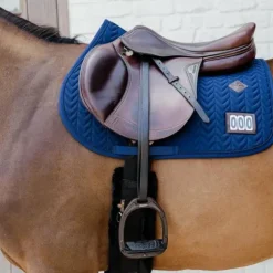 Kentucky Horsewear - Tapis de selle Fishbone Compétition 2 numéros marine