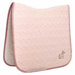 Kentucky Horsewear - Tapis de dressage tête de licorne paillettes rose tendre
