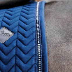 Kentucky Horsewear - Tapis de dressage Velvet Pearls marine