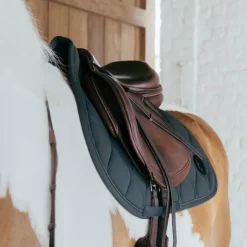 Kentucky Horsewear - Tapis de selle Wave jumping 3D logo vert