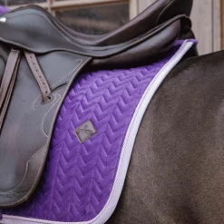 Kentucky Horsewear - Tapis de dressage velvet contrast violet royal