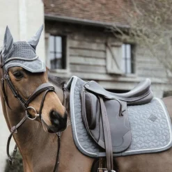 Kentucky Horsewear - Tapis de dressage Basic Velvet gris