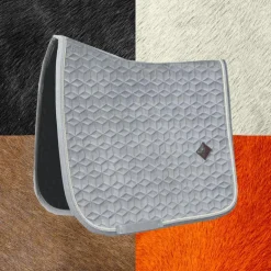 Kentucky Horsewear - Tapis de dressage Basic Velvet gris