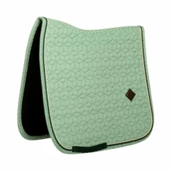 Kentucky Horsewear - Tapis de dressage Velvet Printing chess vert