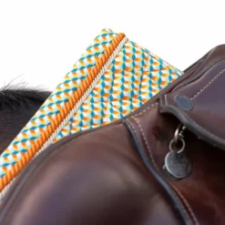 Kentucky Horsewear - Tapis de selle Velvet Printing cubes colorfull