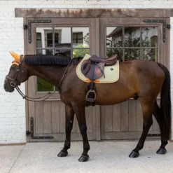 Kentucky Horsewear - Tapis de selle Velvet Printing cubes colorfull