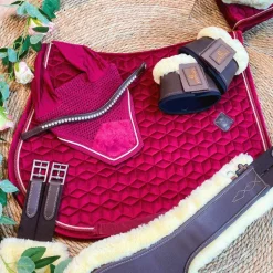 Kentucky Horsewear - Tapis de selle Velvet jumping Fuchsia