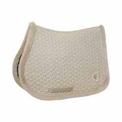 Kentucky Horsewear - Tapis de selle fausse fourrrure tressée vieux beige