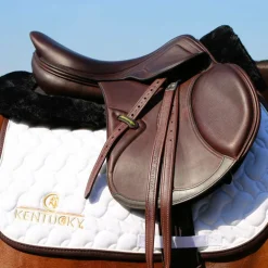 Kentucky Horsewear - Tapis de selle blanc avec logo