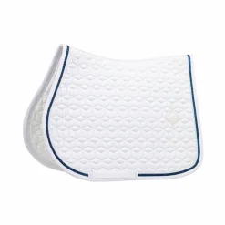 Kentucky Horsewear - Tapis de selle Glitter Rope blanc et marine