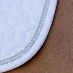 Kentucky Horsewear - Tapis de selle Glitter Rope blanc