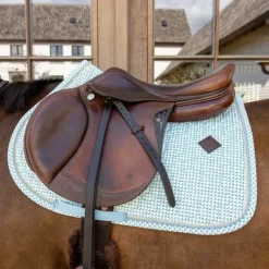 Kentucky Horsewear - Tapis de selle Velvet Printing flags light blue