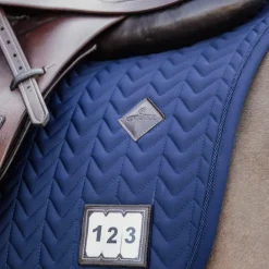 Kentucky Horsewear - Tapis de selle Fishbone Competition marine