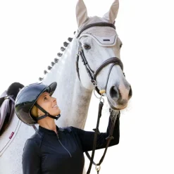 LeMieux - Bonnet pour chevaux anti-mouches Finesse stone
