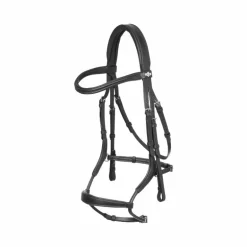 LeMieux - Bridon Arika muserolle anatomique noir/ argent