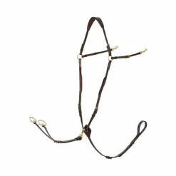 LeMieux - Collier de chasse D-Ring Attachment marron/ laiton