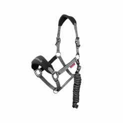 LeMieux - Ensemble licol + longe Vogue gris/ noir