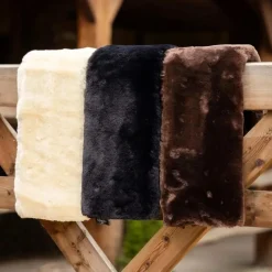 LeMieux - Fourreau de sangle de dressage Simuwool Slip On noir