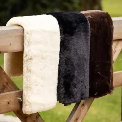 LeMieux - Fourreau de sangle de dressage Simuwool Slip On naturel