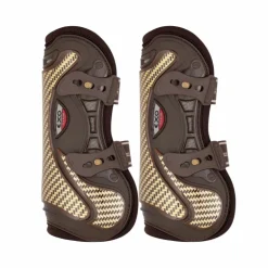 LeMieux - Guêtres ouvertes Exo-Flex marron/ or