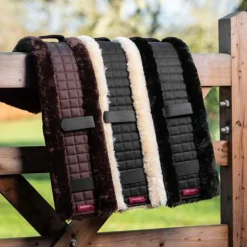 LeMieux - Housse de sangle mixte laine synthétique GP noir/ naturel