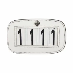 LeMieux - Porte-numéro pour selle 4 espaces blanc