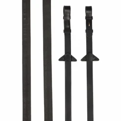 LeMieux - Rênes caoutchouc marron/ laiton