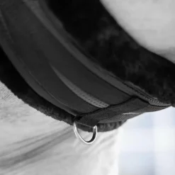 LeMieux - Sangle anatomique doublée polaire Fleece Lined noir/ noir