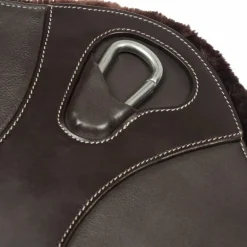 LeMieux - Sangle bavette courte doublure laine synthétique Arika marron