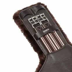 LeMieux - Sangle bavette courte doublure laine synthétique Arika marron