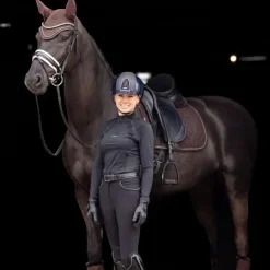 LeMieux - Tapis de dressage Crystal Suede Square marron