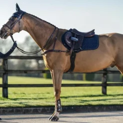 LeMieux - Tapis de selle Crystal Suede Close Contact marine