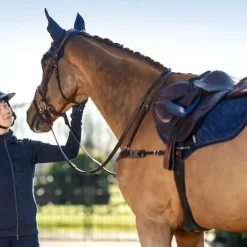 LeMieux - Tapis de selle Crystal Suede Close Contact marine