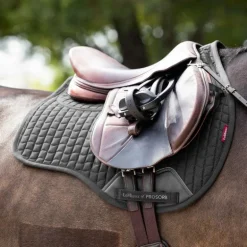 LeMieux - Tapis de selle mixte Pro Sorb Plain 2 Square noir