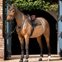 LeMieux - Tapis de selle Square en suédine Alpine kaki/ marron