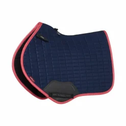 LeMieux - Tapis de selle Square suédine marine/ cranberry