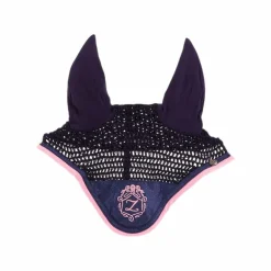 Les poneys de Zoé  - Bonnet court pour chevaux #Teamlesponeysdezoé marine/ rose