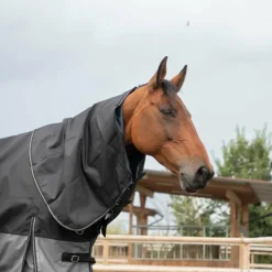 Loveson - Couverture d'extérieur Turnout Plus noir/ gris 100g