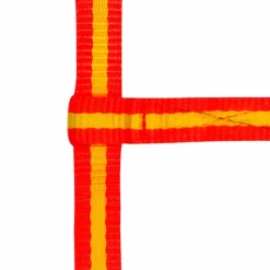 Norton - Licol foal reglable rouge/jaune