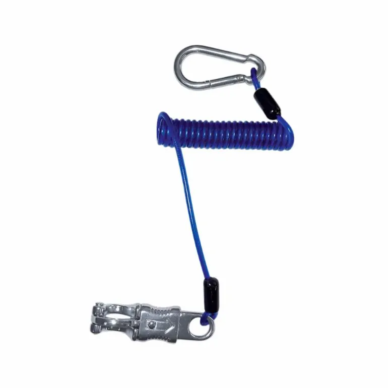 Norton - Longe d'attache anti-renard à ressort bleu