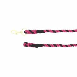 Norton - Longe d'attache coton torsade framboise/ noir