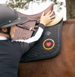 OHLALA - Tapis de selle Glitter stone noir logo OHLALA