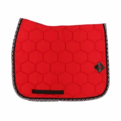 Oxxer - Tapis de dressage Monogramme rouge