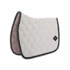 Oxxer - Tapis de selle Monogramme blanc/ noir