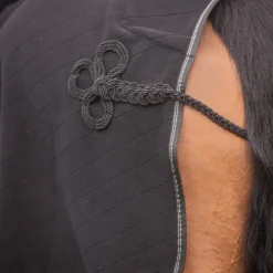 Paddock Sports - Couvre-reins polaire Diagonal noir