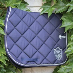 Paddock Sports - Tapis de selle prems écusson marine