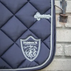 Paddock Sports - Tapis de selle prems écusson marine