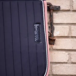 Paddock Sports - Tapis de selle Verticali marine/rose